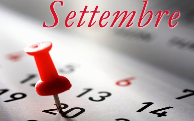 Programma Settembre 2018