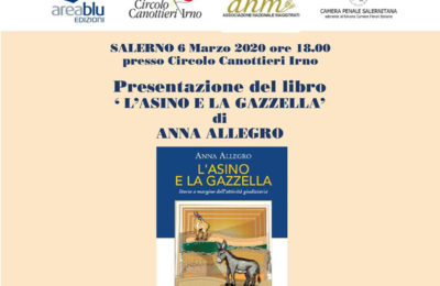 “L’asino e la gazzella”, ai Canottieri la presentazione del libro di Anna Allegro