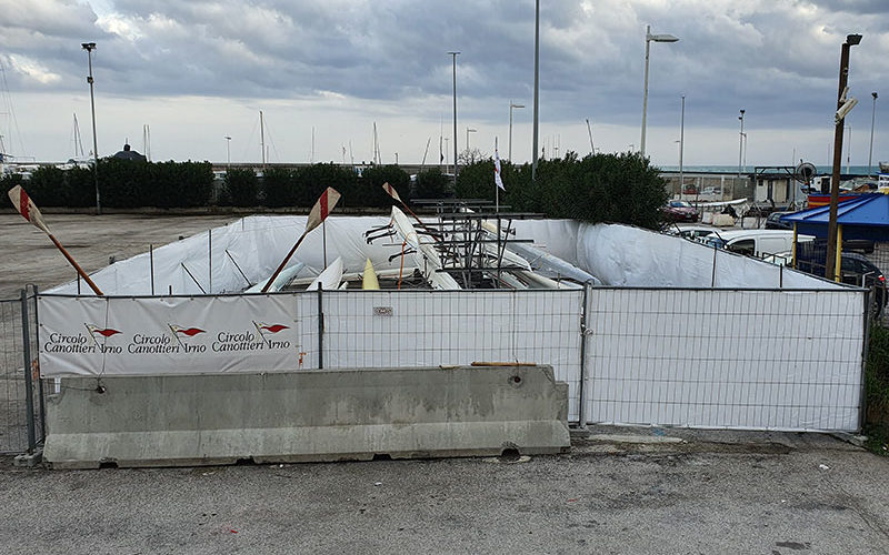 Campo base nel sottopiazza della Concordia. “Grazie a Comune e Salerno Mobilità”