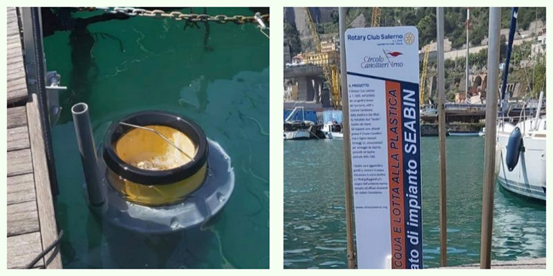 Tutela ambiente, il Rotary Club Salerno dona ai Canottieri Irno un “cestino del mare”