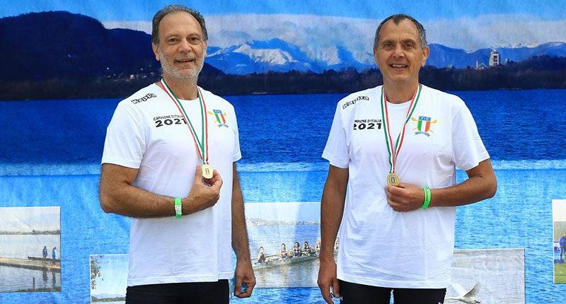 Canottaggio, i Master dei Canottieri Irno campioni d’Italia nelle acque di Corgeno