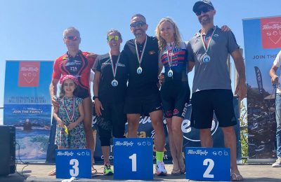 Triathlon, Giuseppe Scanniello e Leuzzi sul terzo gradino del podio all’Ischia Sunset