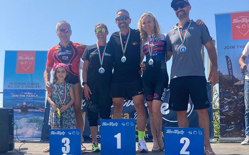 Triathlon, Giuseppe Scanniello e Leuzzi sul terzo gradino del podio all’Ischia Sunset