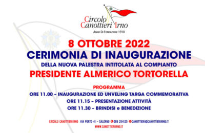 Cerimonia di inaugurazione palestra “Almerico Tortorella”